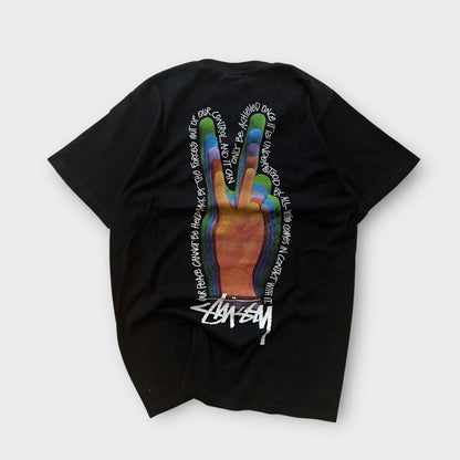 T-Shirt Stussy Noir "Peace" - M