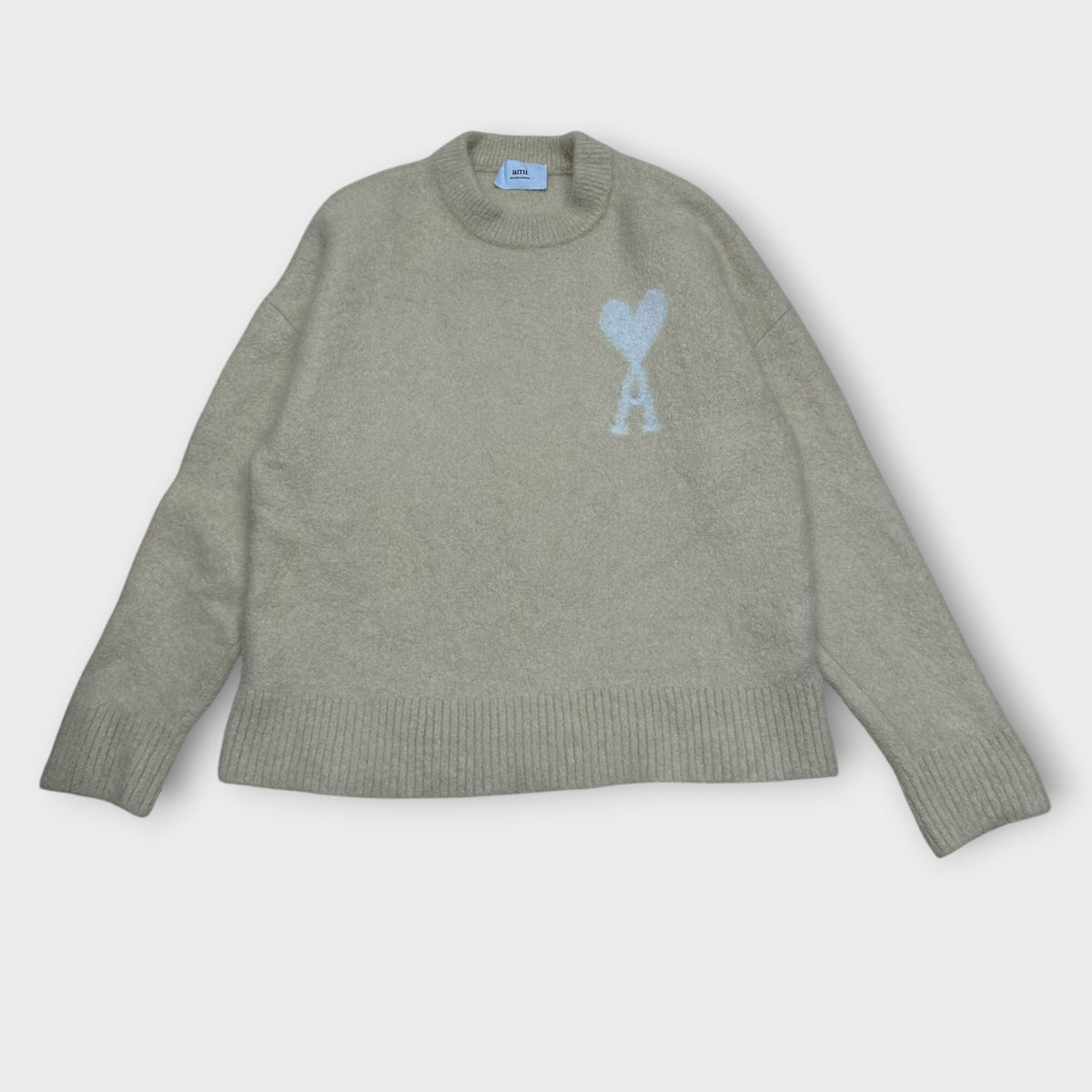 Pull AMI Paris Alpaga Beige - M