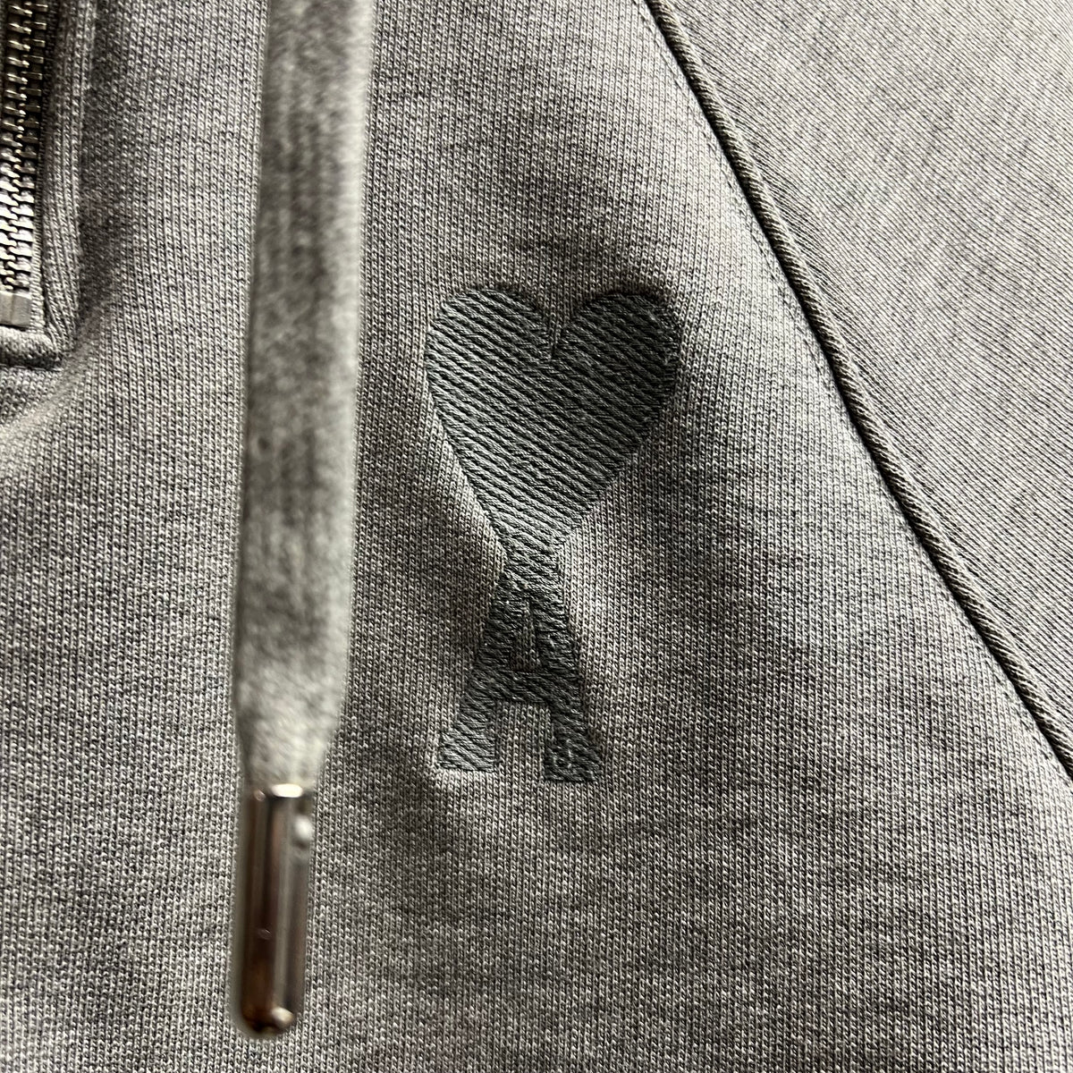 Sweat 1/4 Zip Ami Gris - XS