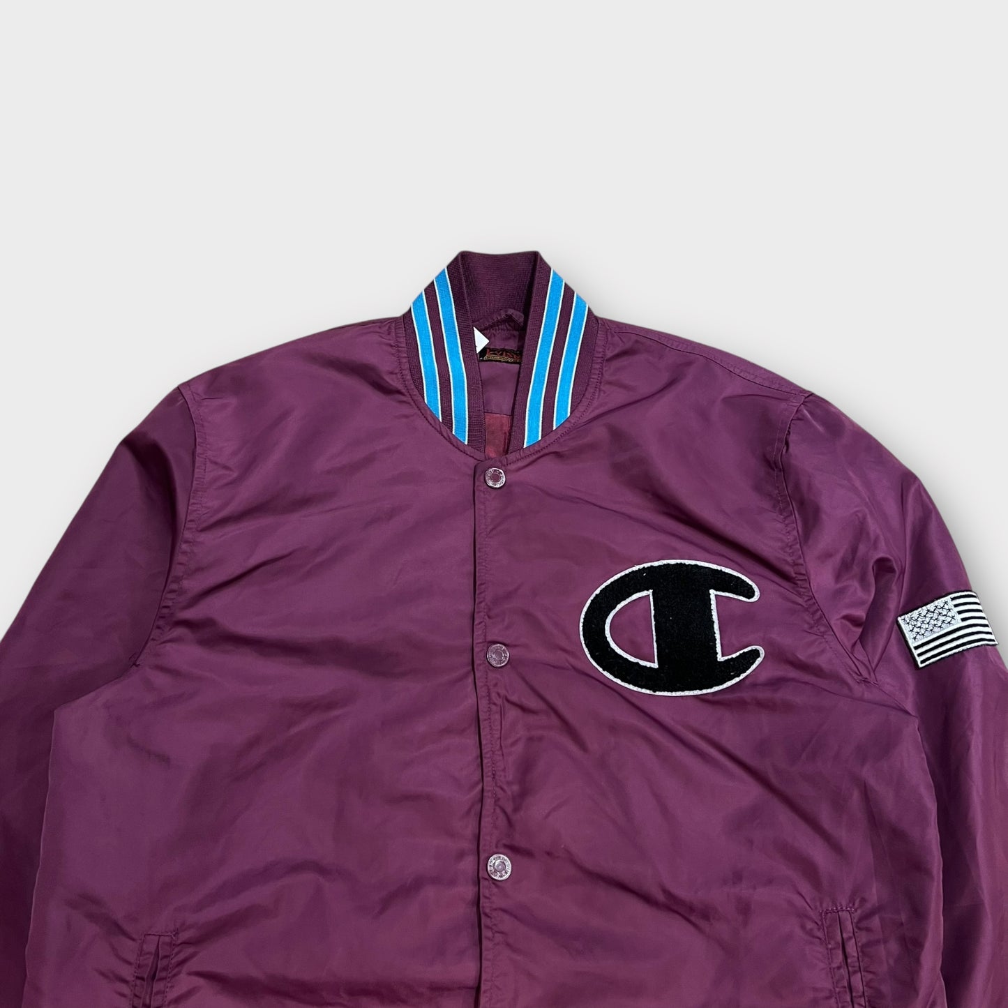 Bomber Satin Champion x Evisu Bordeaux - L