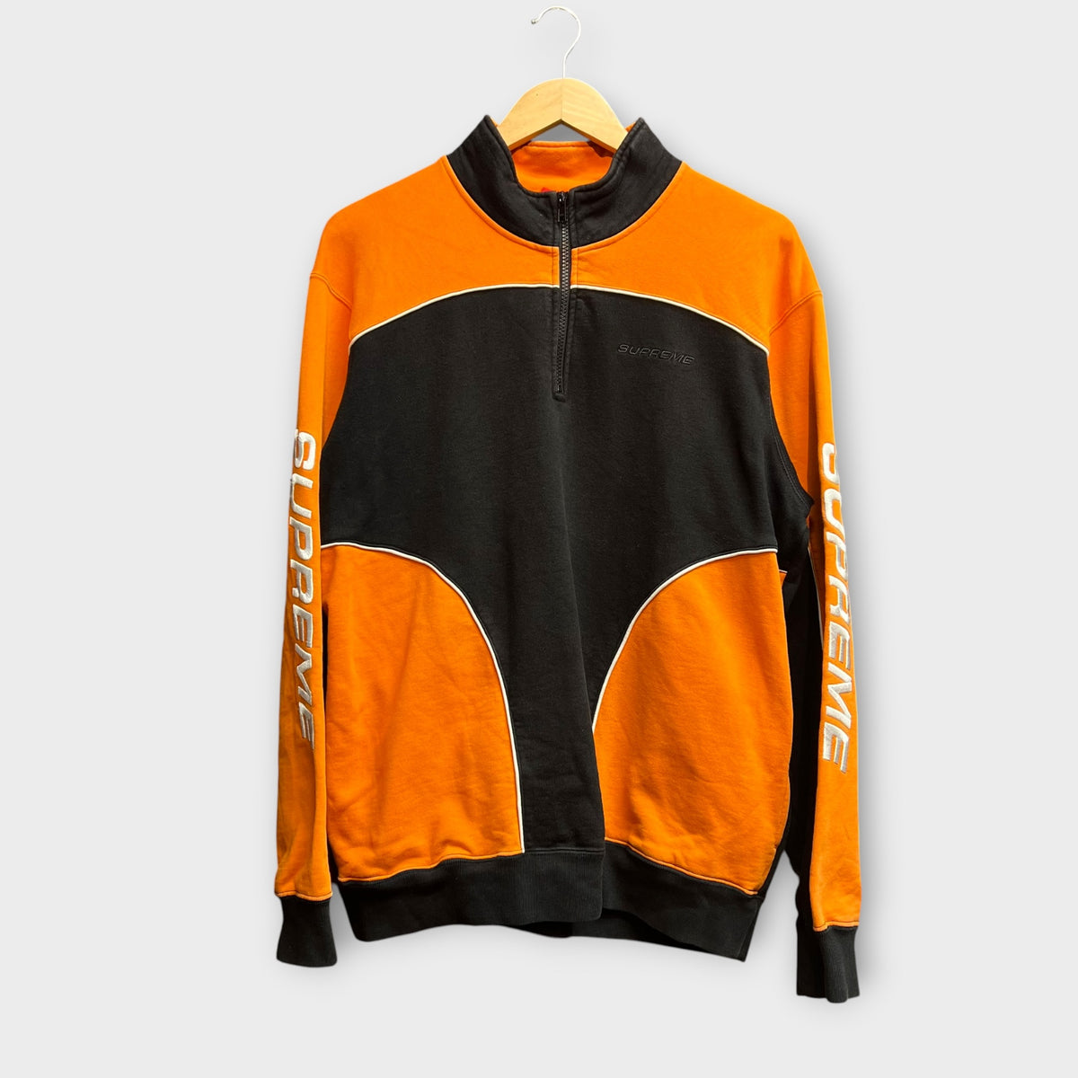 Sweat 1/4 Zip Supreme Speedway Noir - M