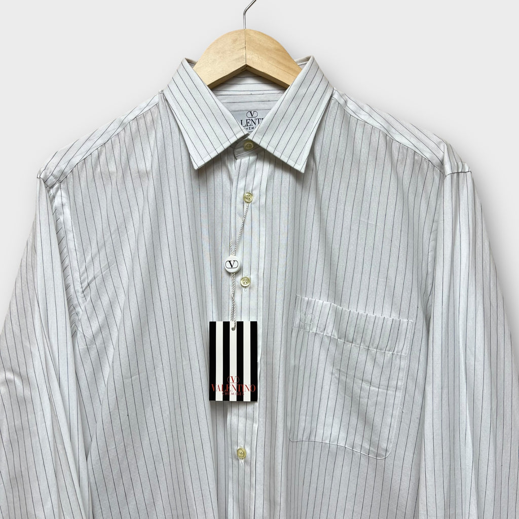 Chemise Deadstock vintage Valentino blanche Made in Italy - XL