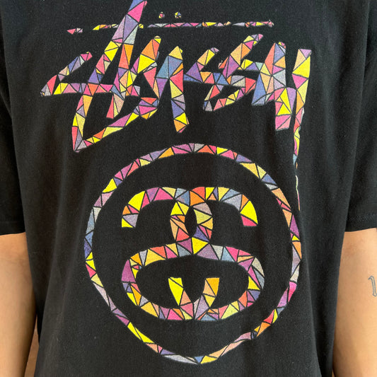 T-shirt Stussy Noir s logo - L