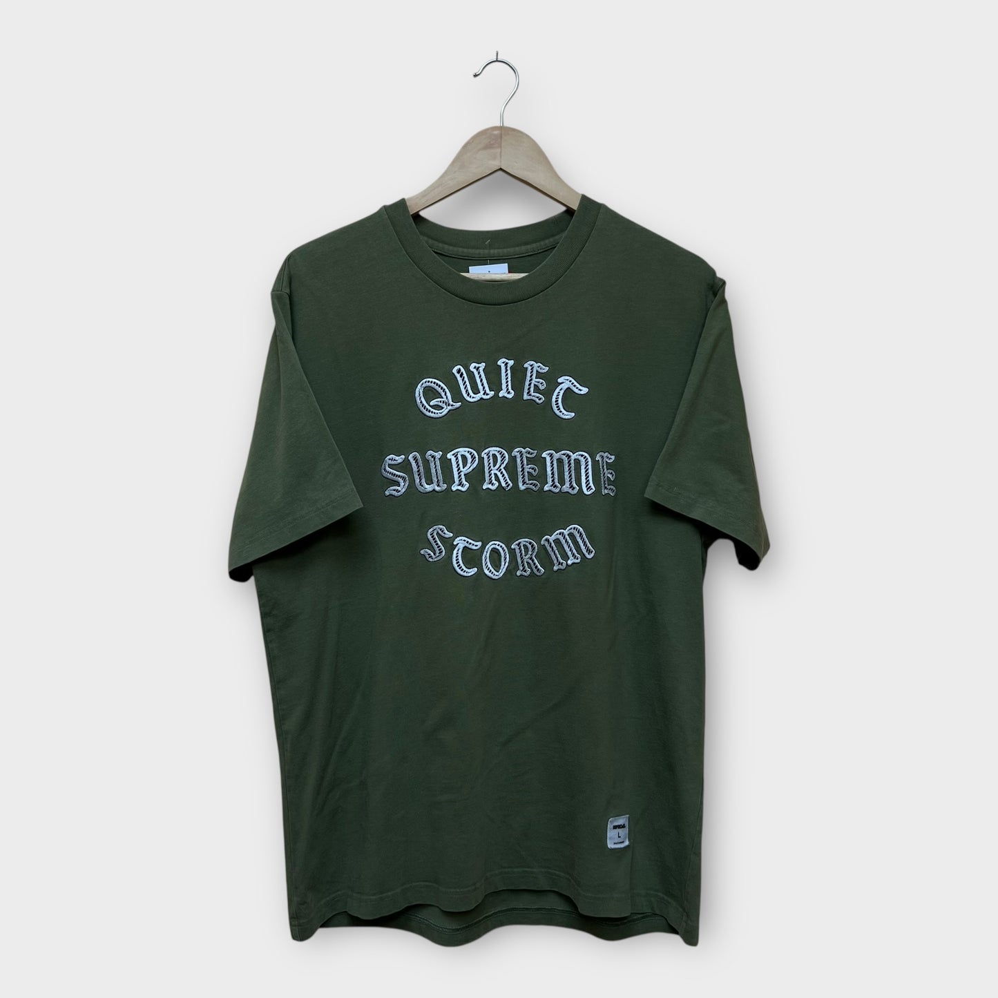 T-shirt Supreme Quiet Storm vert - L
