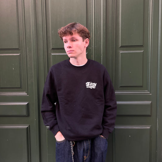 Black Stussy designer sweatshirt - M