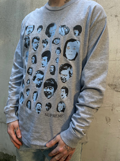 Longsleeve Supreme Faces gris - M