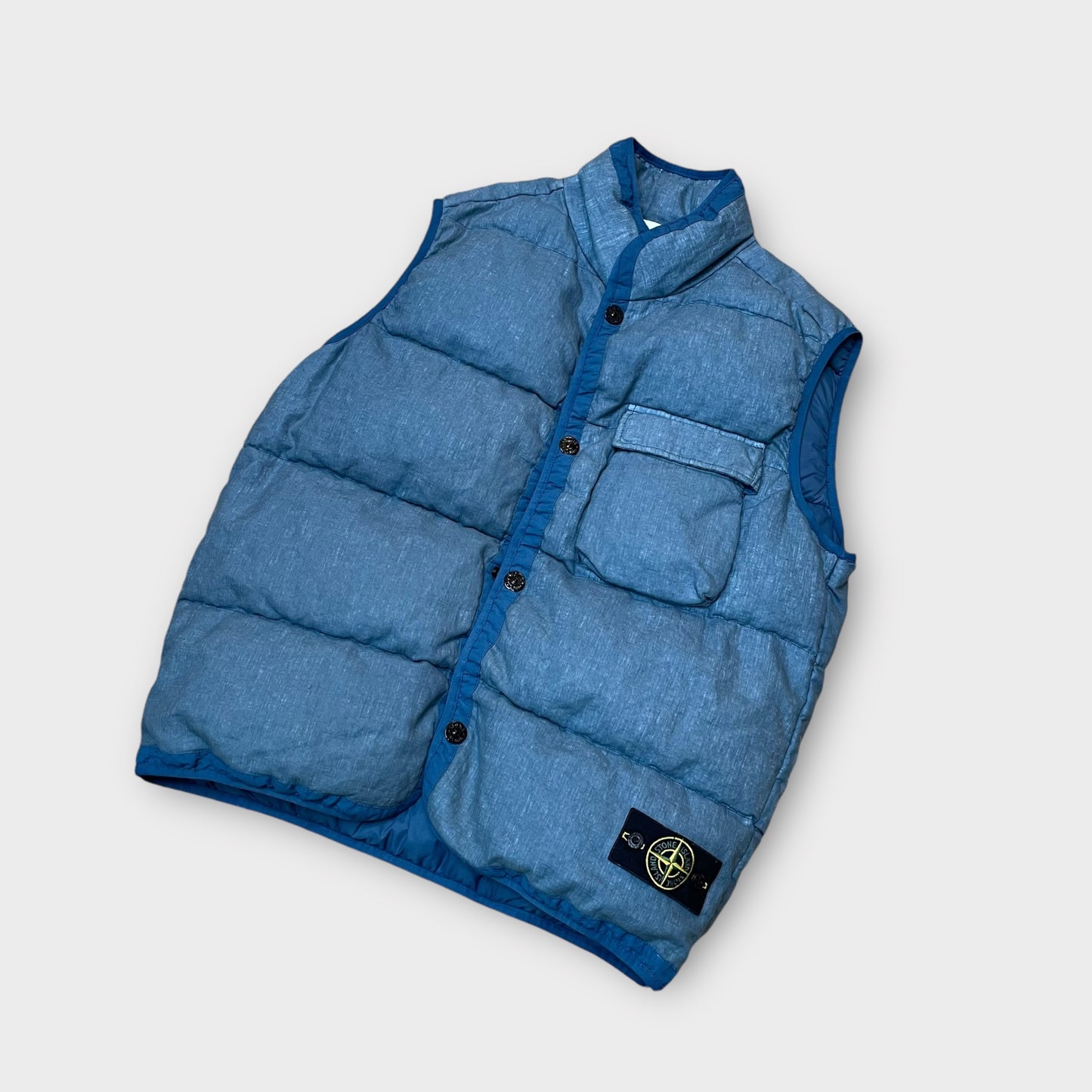 Doudoune sans manche Stone Island bleu - XL