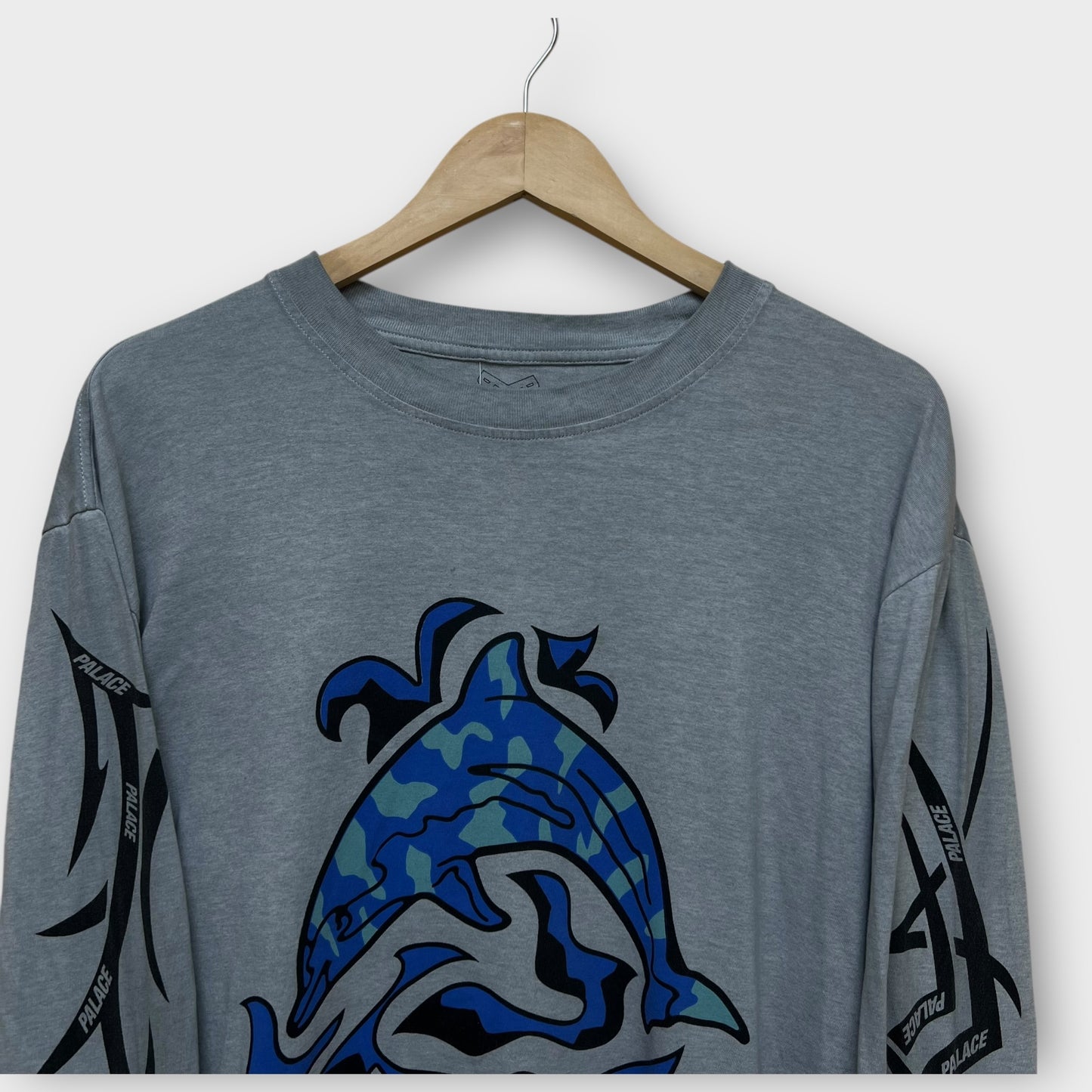 T-shirt manche longue Palace gris - L