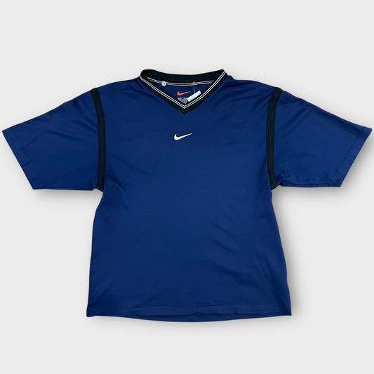 T-shirt maillot Nike navy brodé 00's- S