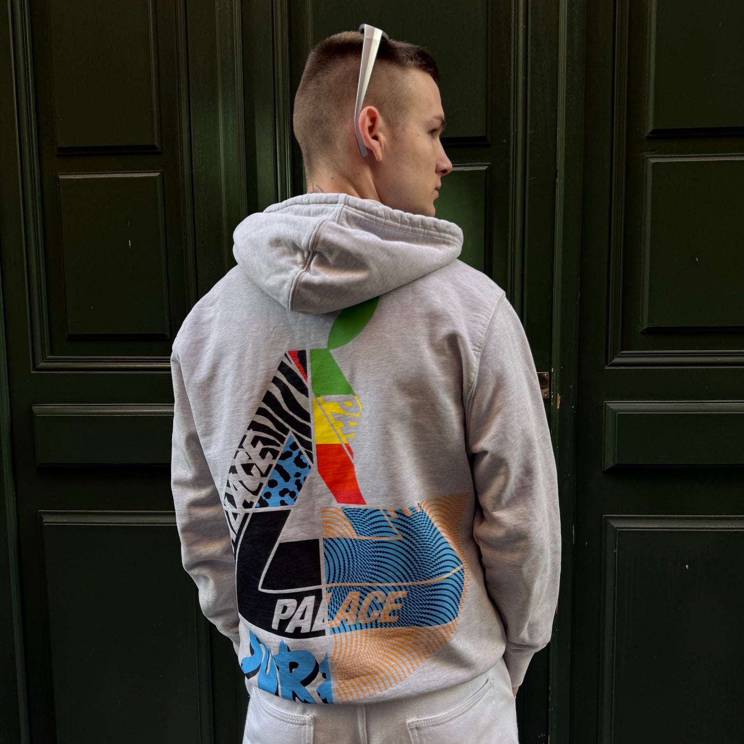 Hoodie Palace Mix Up gris - S