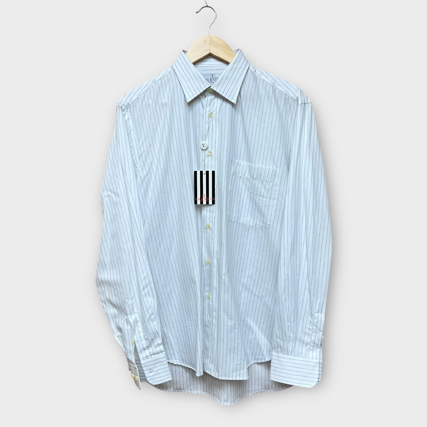 Chemise Deadstock vintage Valentino blanche Made in Italy - XL