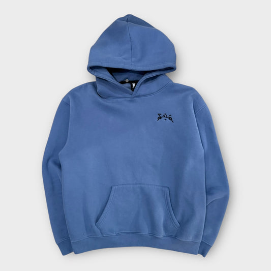 Hoodie Divin bleu brodé - S