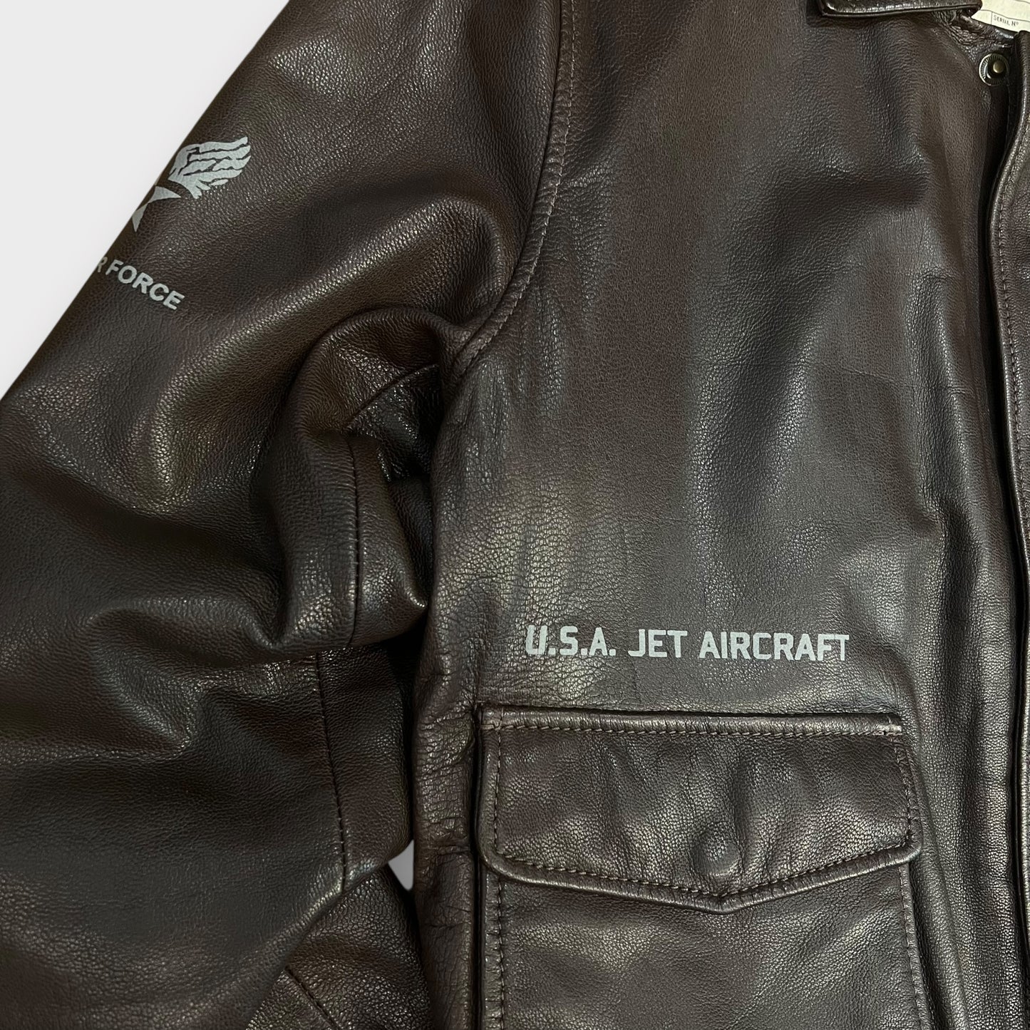 Veste En Cuir Avirex Marron - L