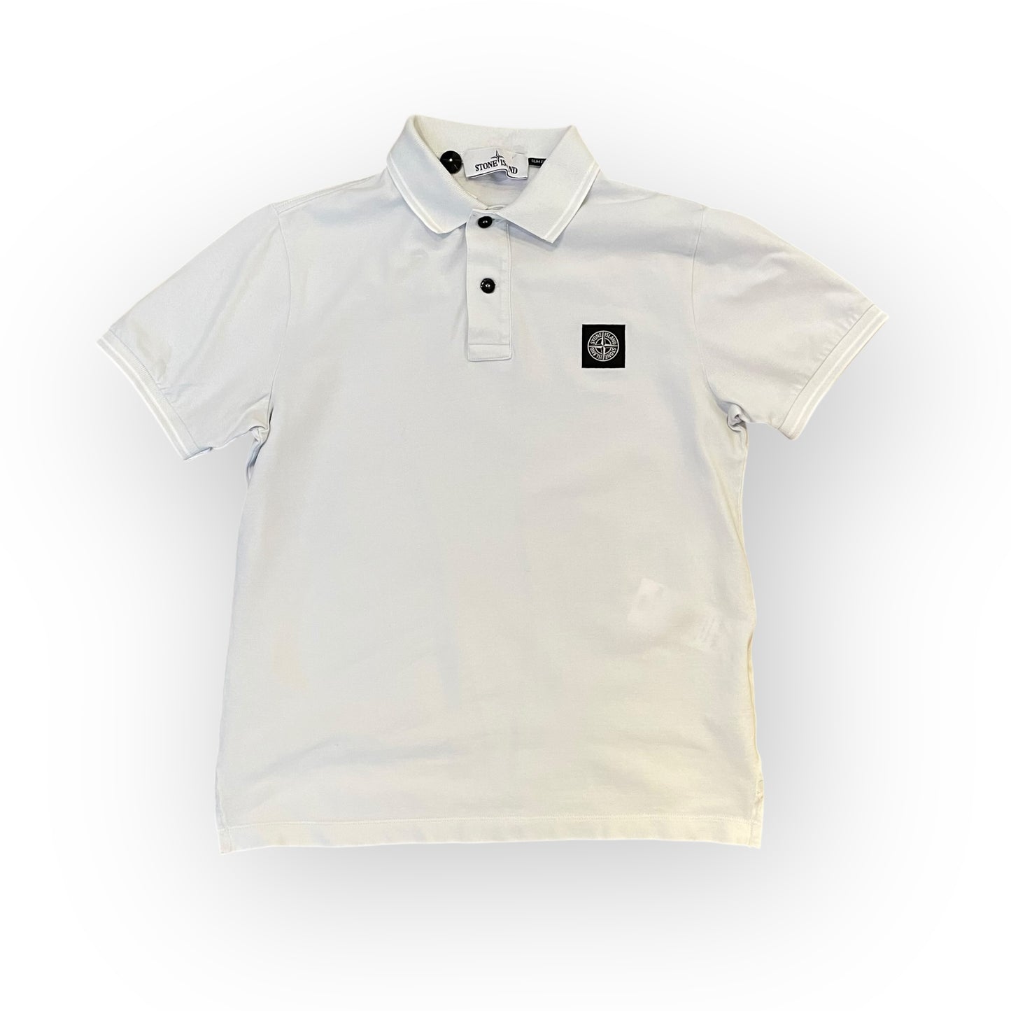 Polo Stone Island blanc - S