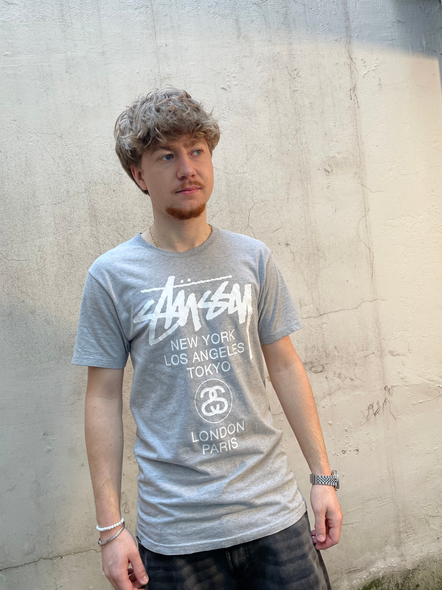 T-shirt Stussy Destination gris - M