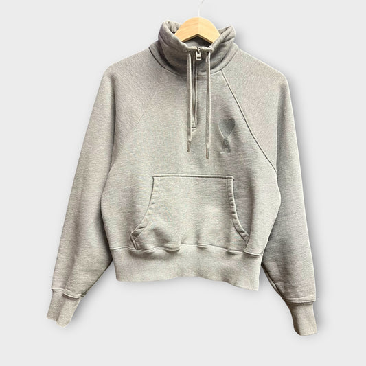Sweat 1/4 Zip Ami Gris - XS