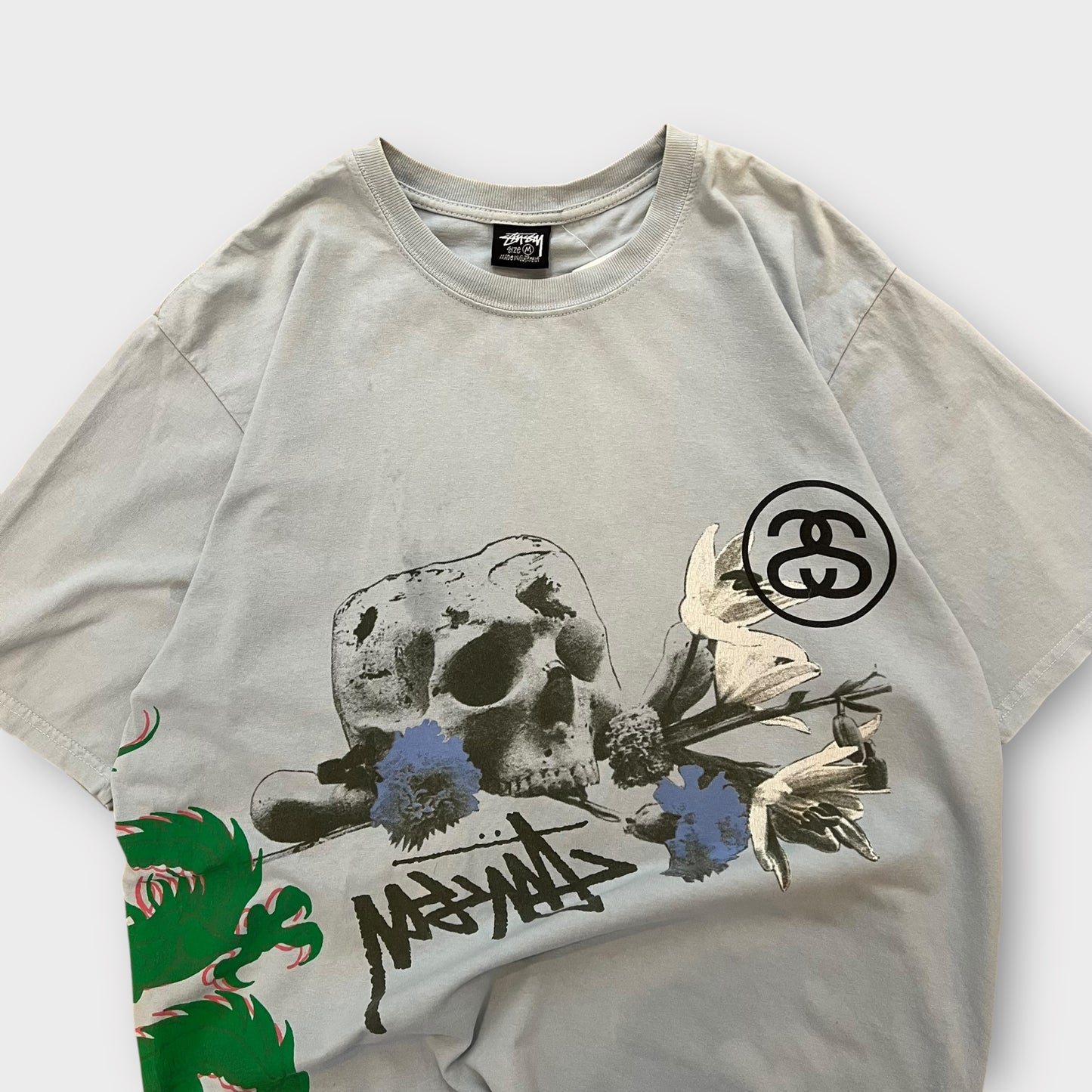 T-Shirt Stussy "Pigment Dye" Bleu - M