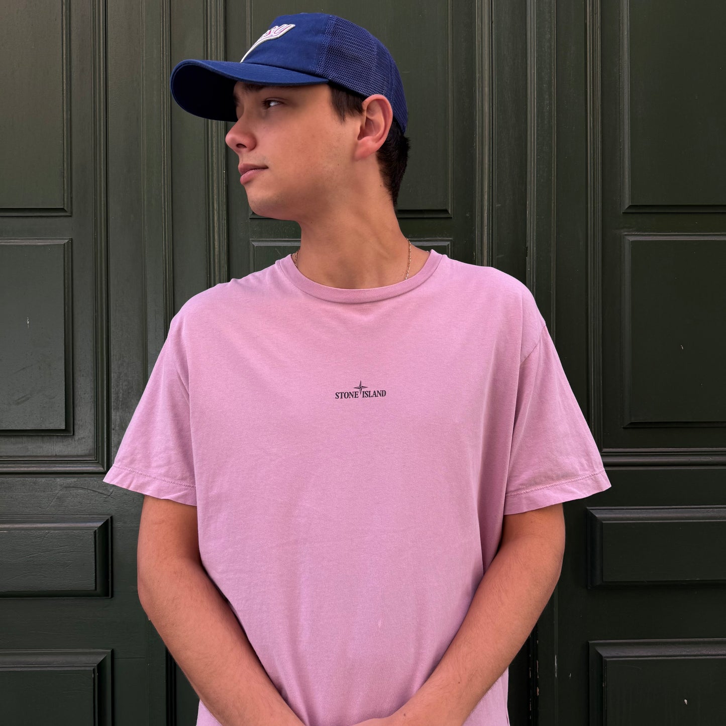 T-shirt Stone Island rose (Point décolo) - XXL