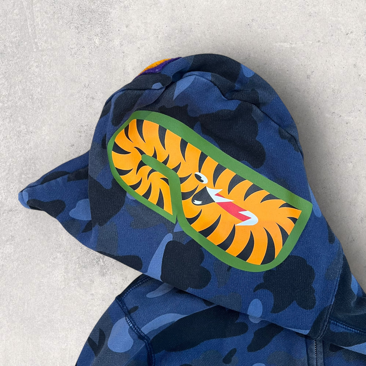 Veste Bape Shark Bleu Camo - S