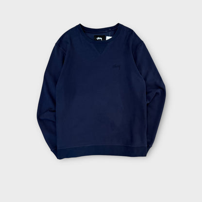 Sweat Stussy navy brodé - L