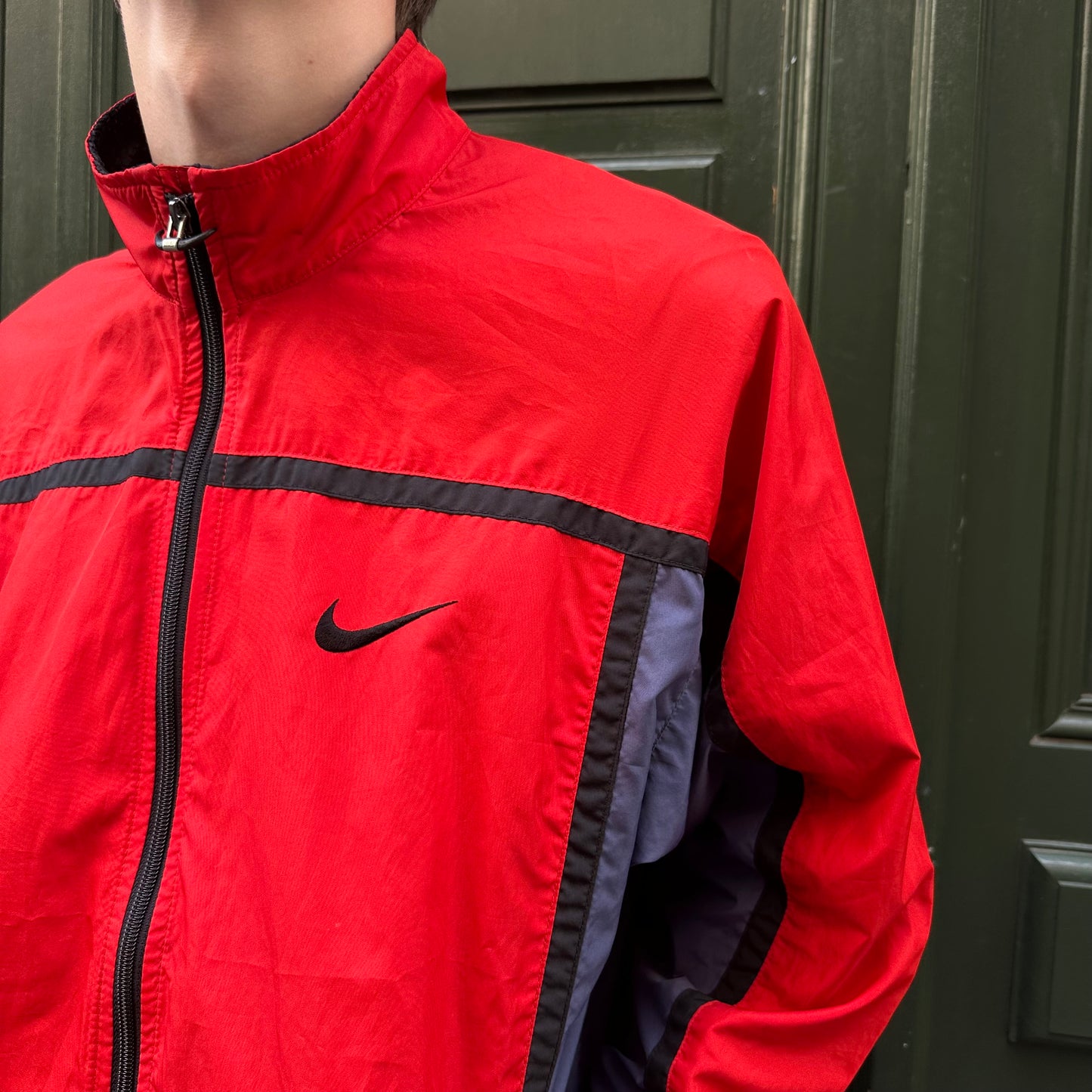 Veste nike rouge vintage 90's - M