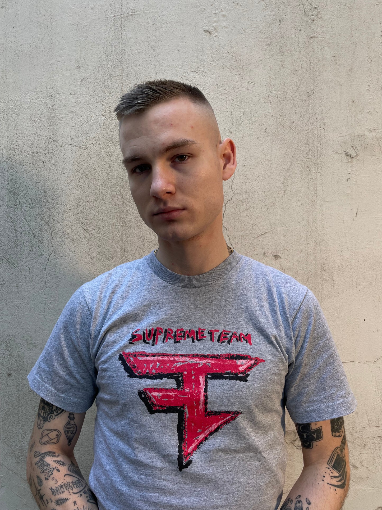 T-shirt Supreme x Faze Clan gris - S