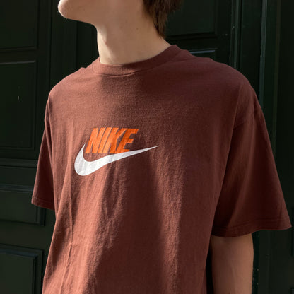 Brown Nike vintage 00's t-shirt - l