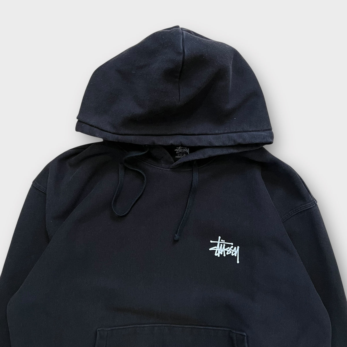 Hoodie Stussy Basic Noir - L