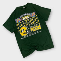 Rare Graphic tee vintage Logo7 Green Bay Packers Made in USA de 1997 - L