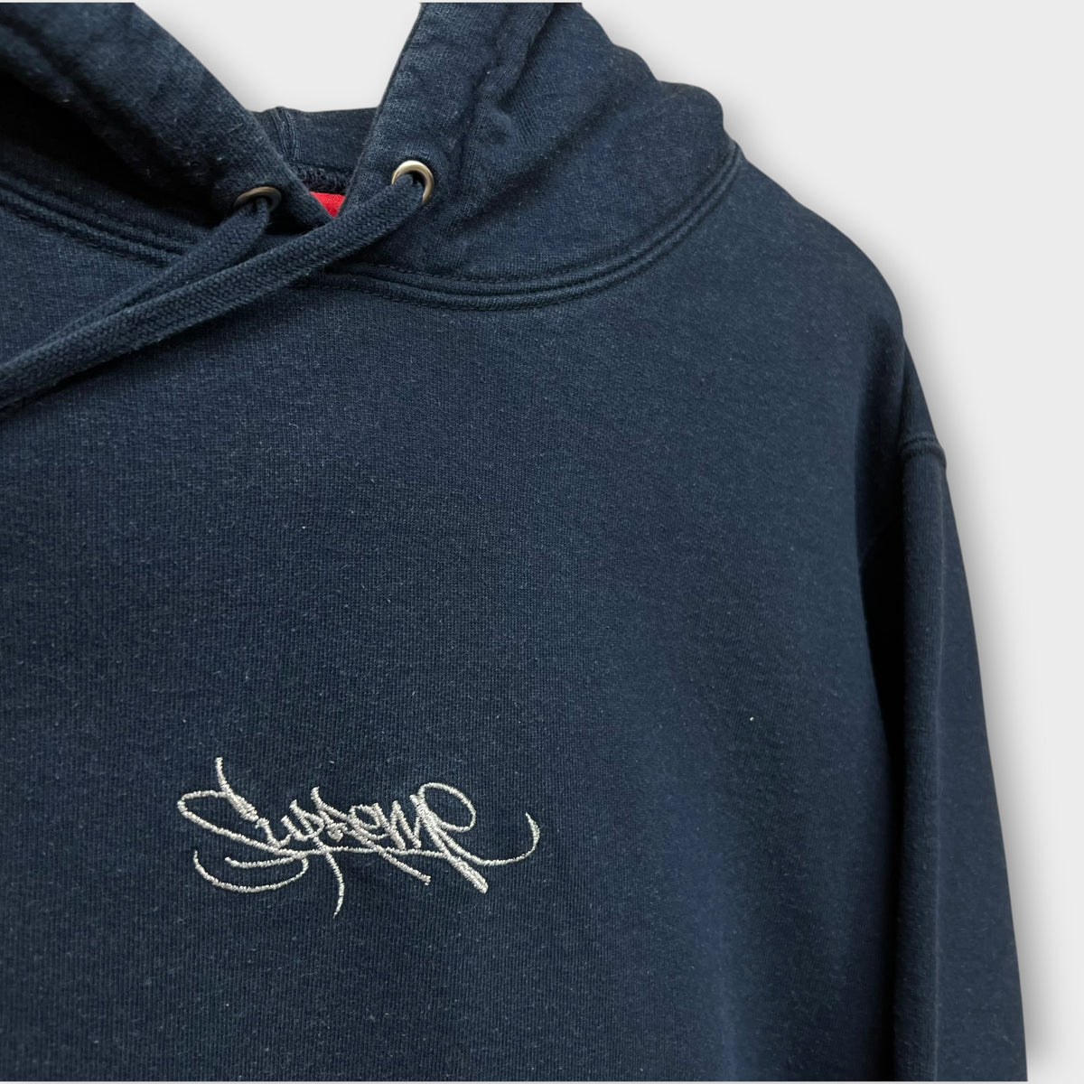 Hoodie Supreme bleu marine - L