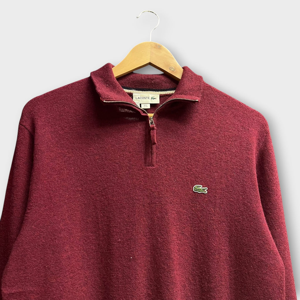 1/4 Zip Lacoste Bordeaux - M