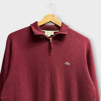 1/4 Zip Lacoste Bordeaux - M