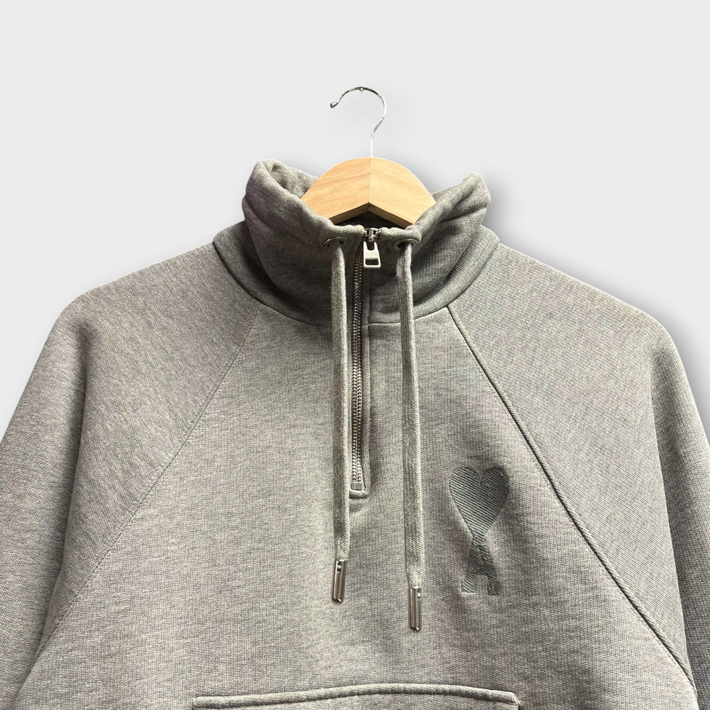 Sweat 1/4 Zip Ami Gris - XS