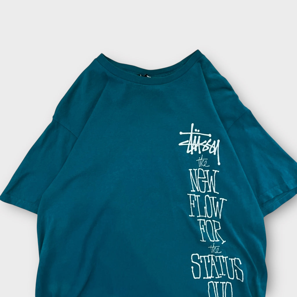 T-Shirt Stussy Bleu Turquoise - M