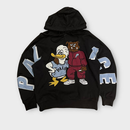 Hoodie Palace "Dog & Duck  Drop Shoulder hood" Noir - L