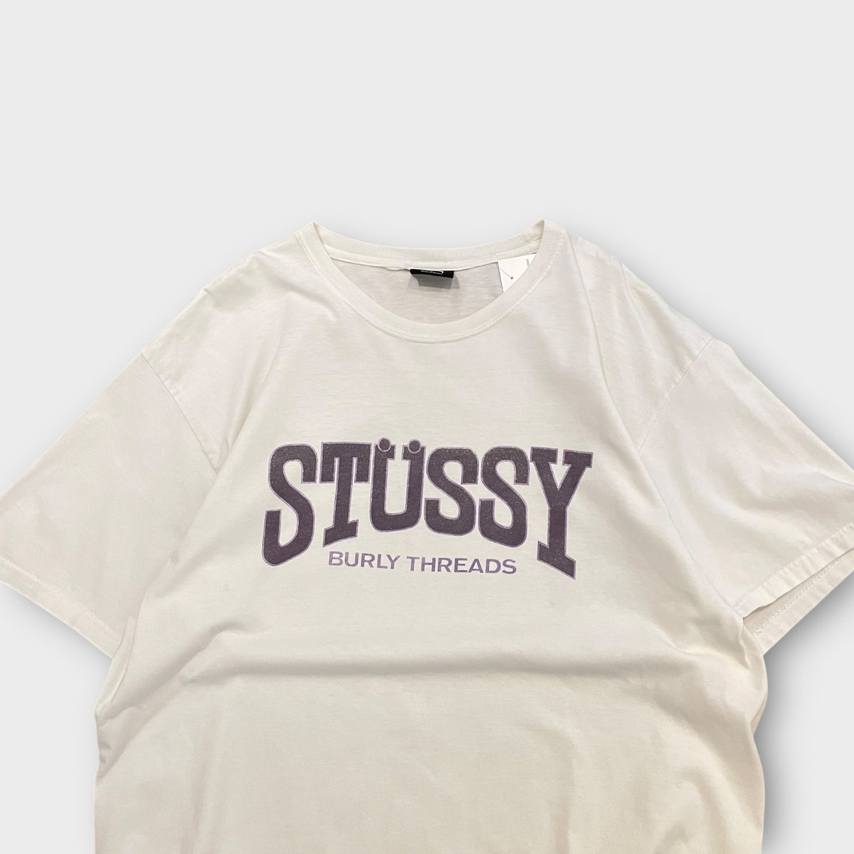 T-shirt Stussy blanc "Burly Threads" - L