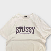 T-shirt Stussy blanc "Burly Threads" - L