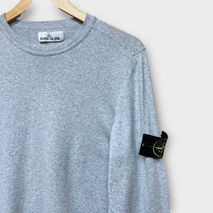 Pull fin Stone Island gris - L