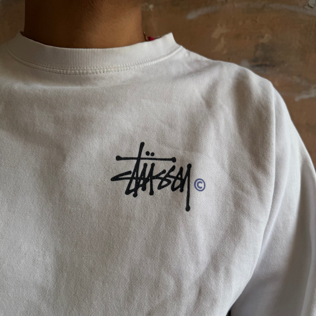 Basic sweat stussy blanc - M
