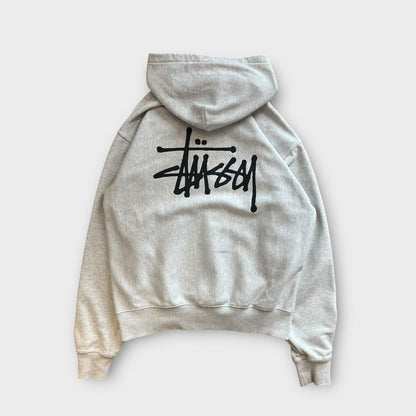 Hoodie Stussy Basic Gris - L