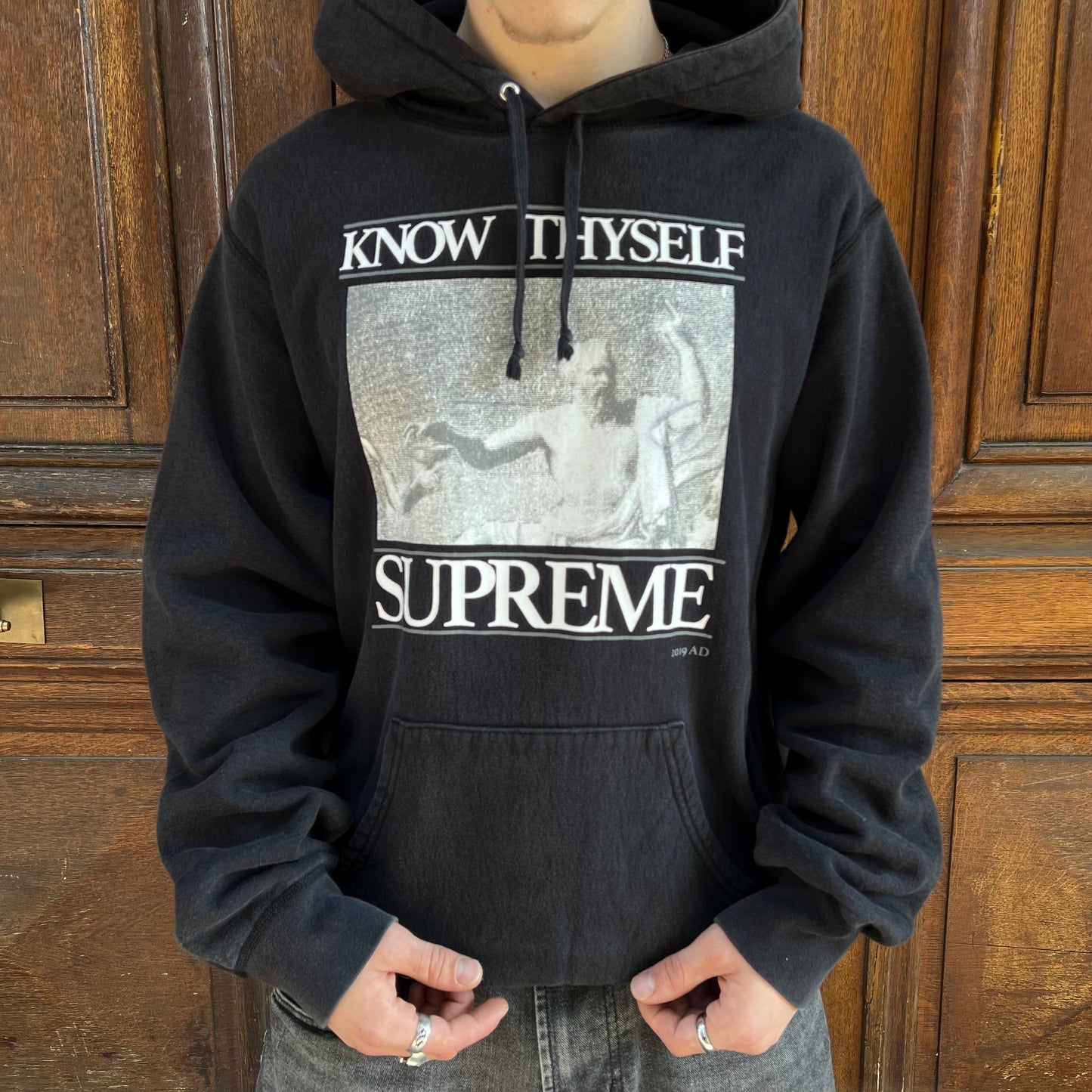 Supreme Hoodie Know Thyself noir - L (valeur 300€)