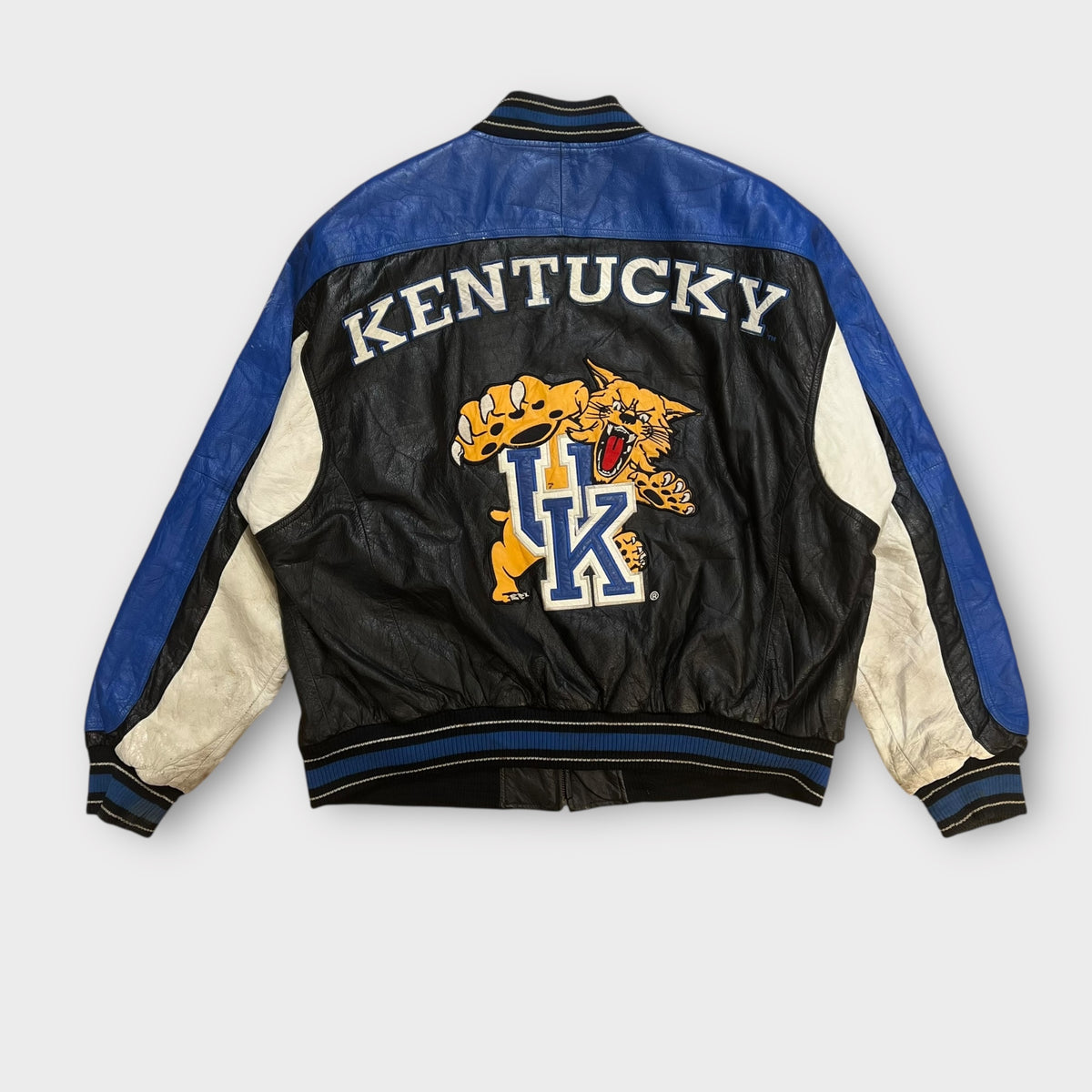 Veste Vintage Des Kentucky Wildcats En Cuir - XL