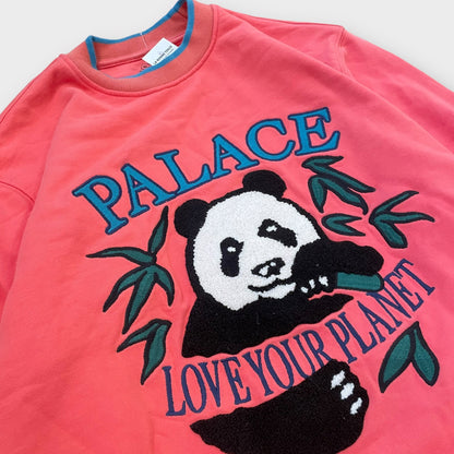 Sweat palace Panda Crew rose - S