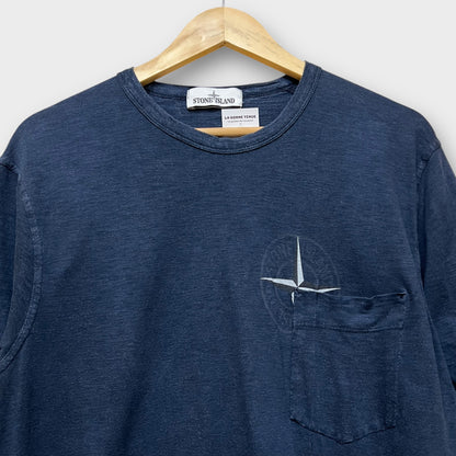 T-shirt Stone Island bleu marine - XL