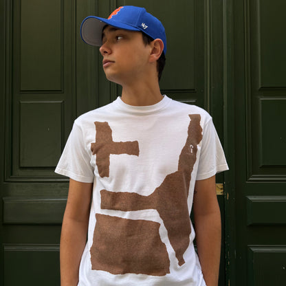 T-shirt Carhartt blanc / marron - M