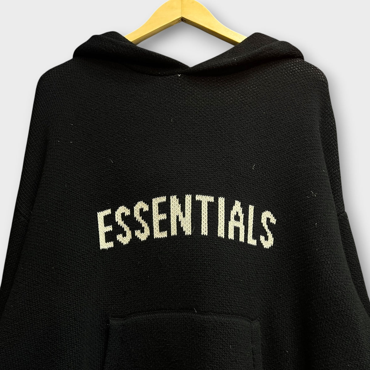 Hoodie Essentials Noir - S Oversize