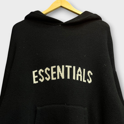 Hoodie Essentials Noir - S Oversize