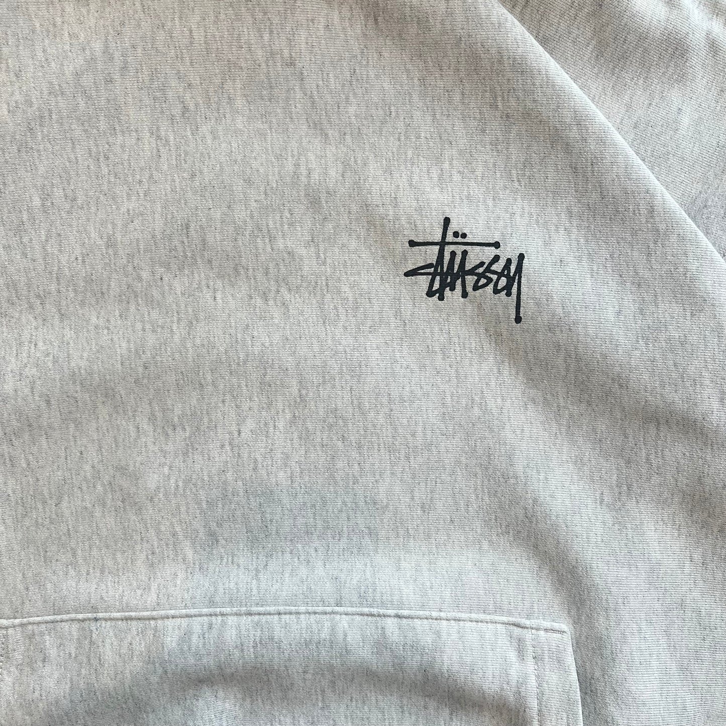 Hoodie Stussy Basic Gris - L