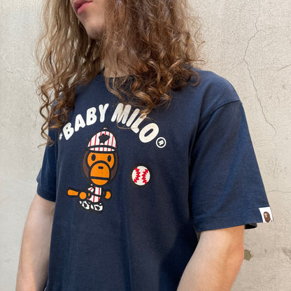 T-shirt Baby Milo navy baseball - M