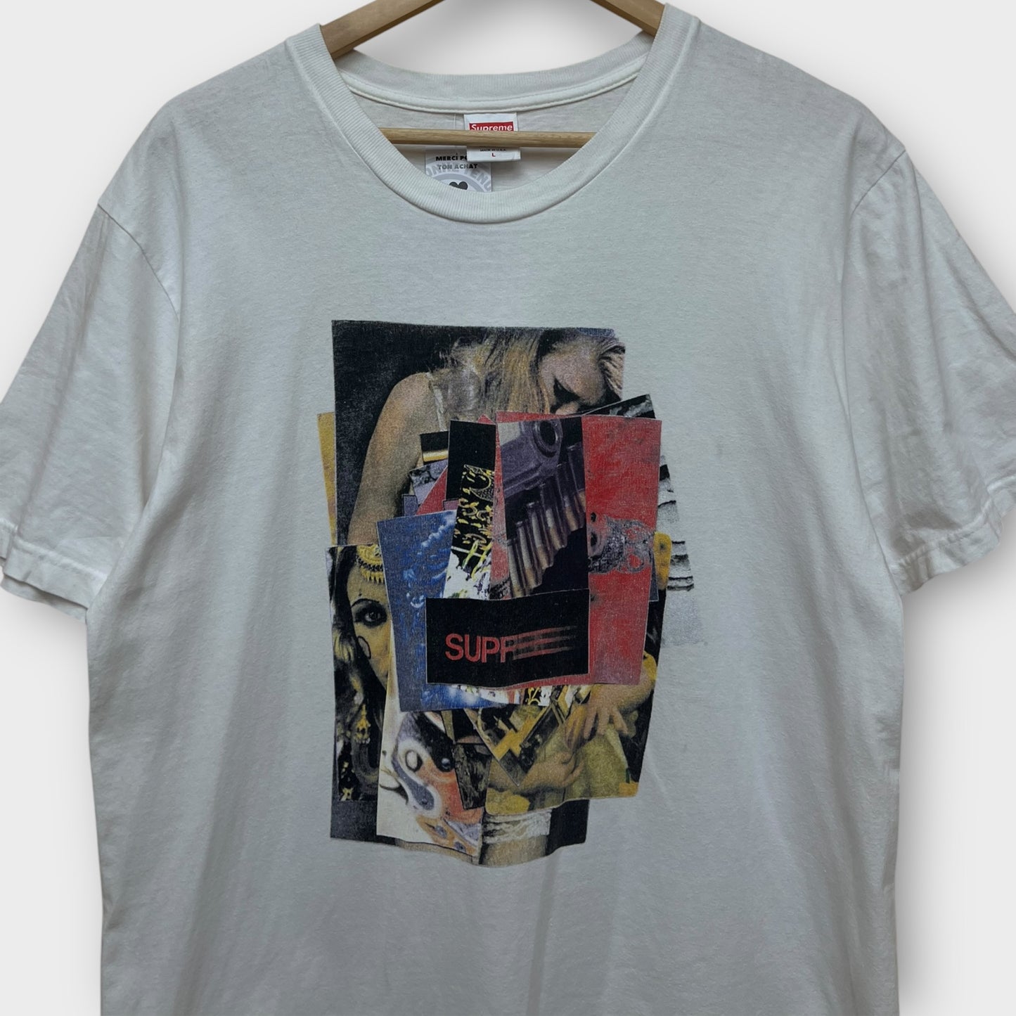 T-shirt Supreme Stack blanc de 2021 - L